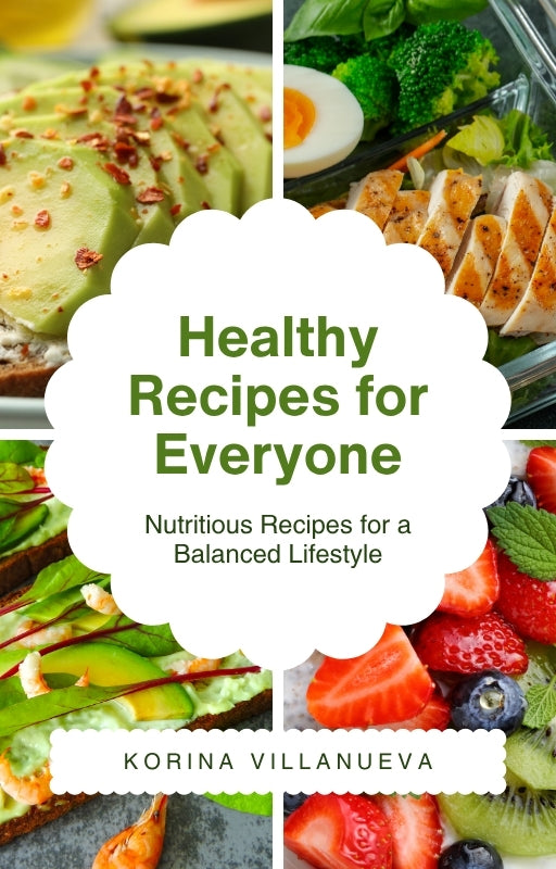 White and Green Simple Healthy Cookbook